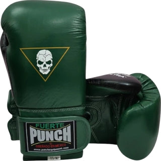 BOXING GLOVES - Mexican LUCKY 13 - Velcro 16oz - WHITE,BLACK,GREEN