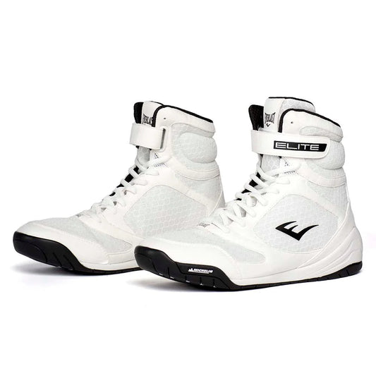 Everlast Elite2 Pro Hi-Top Boxing Boots WHITE