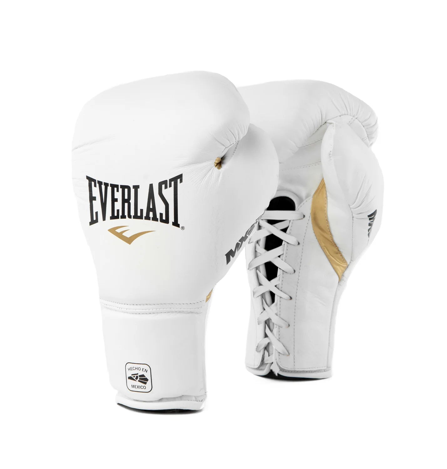 Everlast Mx2 Training Gloves 12oz Laces - WHITE/GOLD