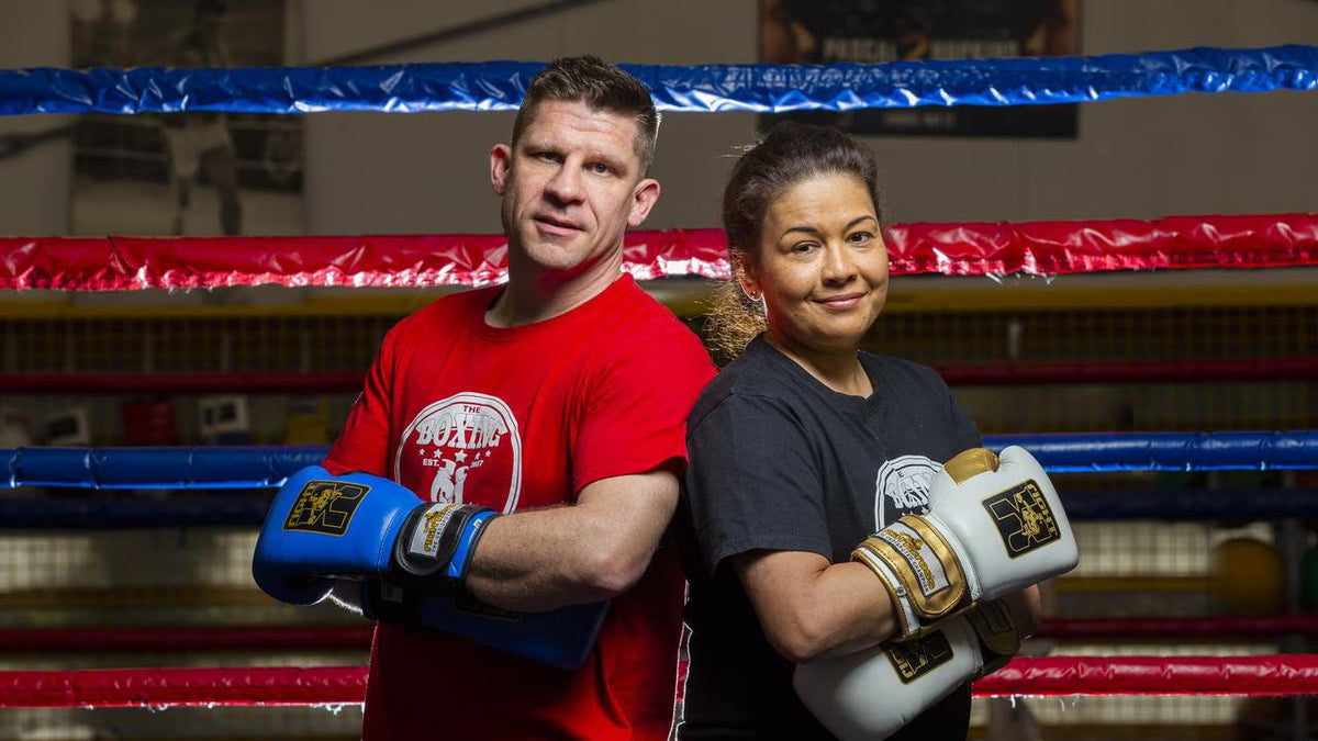 The Boxing Shop coaches in the boxing gym